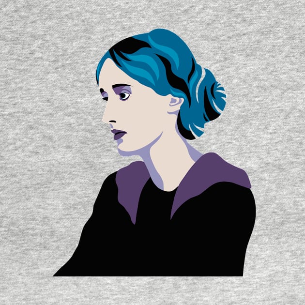 Writer Virginia Woolf by RoeArtwork